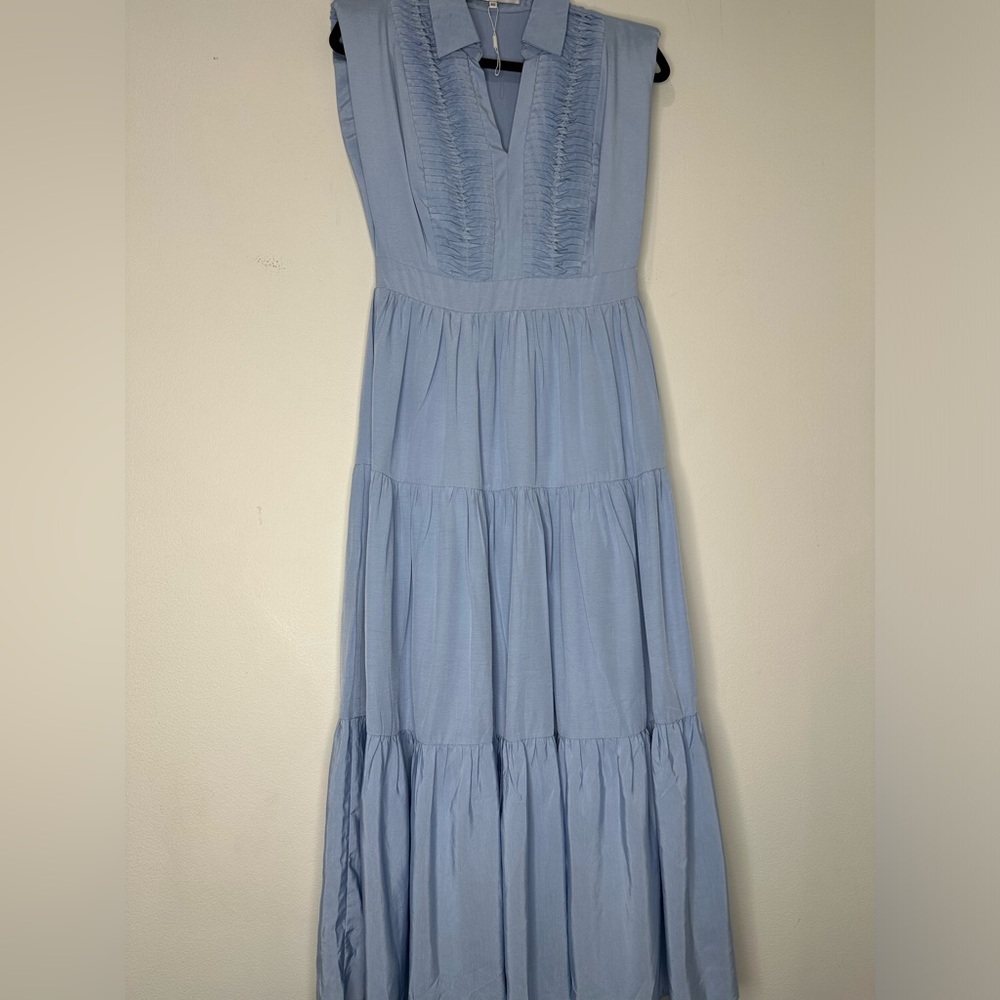 Endless Rose Light Blue Ruffled Blouse - Picture 4 of 14